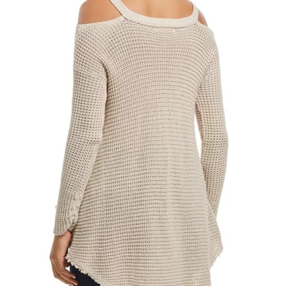 Final⬇️ Elan high-low cold shoulder sweater mauve - Picture 4 of 4